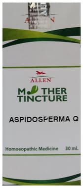 Allen Aspidosperma Mother Tincture Q bottle of 30 ml mother tincture
