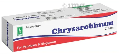 Adven Chrysarobinum Cream tube of 30 gm cream