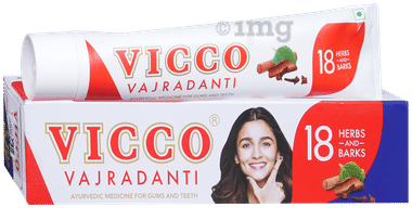 Vicco Vajradanti Ayurvedic Medicine for Healthy Gums and Teeth | Regular tube of 200 gm toothpaste