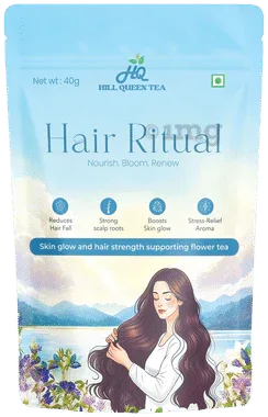 Hill Queen Tea Hair Ritual Flower Tea packet of 40 gm flower