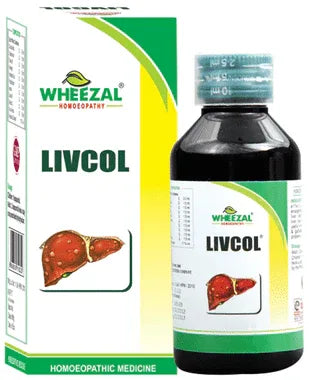 Wheezal Livcol Syrup bottle of 120 ml syrup