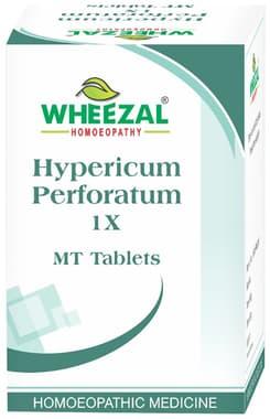 Wheezal Hypericum Perforatum 1X MT Tablet bottle of 25 gm tablet