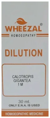 Wheezal Calotropis Gigantea Dilution 1M bottle of 30 ml dilution