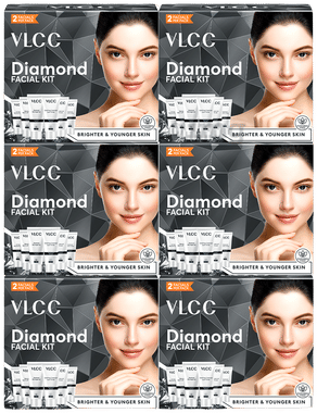 VLCC Facial Kit (60gm Each) Diamond combo pack of 6 packs
