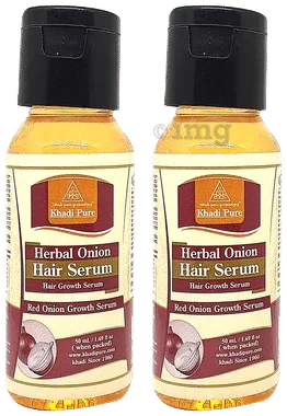 Khadi Pure Herbal Onion Hair Serum (50ml Each) box of 2 bottles