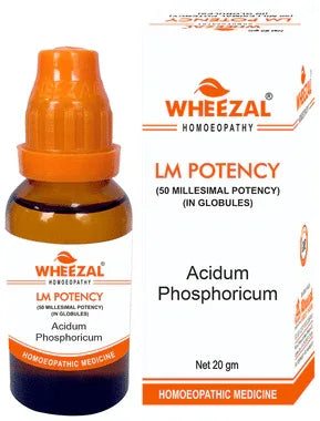 Wheezal Acidum Phosphoricum 0/22 LM bottle of 20 gm globules