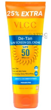 VLCC De-Tan SPF 50 Sunscreen Gel Creme tube of 125 gm cream by VLCC – Shop authentic VLCC products. Free S/H Singapore, Dubai, Japan. Trusted since 2013, 50K+ orders worl