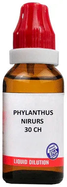 Bjain Phylanthus Nirurs Dilution 30 CH bottle of 30 ml dilution