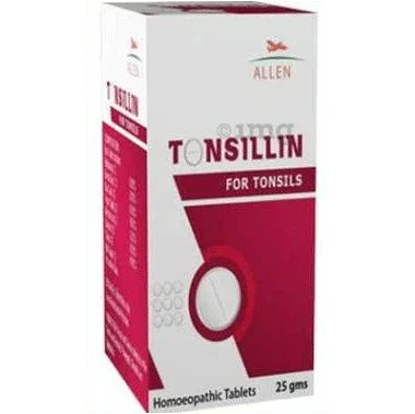 Allen Tonsillin Tablet bottle of 25 gm tablet