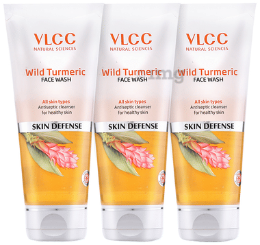 VLCC Face Wash (80ml Each) Wild Turmeric combo pack of 3 tubes
