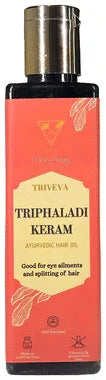 Triveva Triphaladi Keram Ayurvedic Hair Oil bottle of 200 ml oil