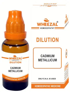 Wheezal Cadmium Metallicum Dilution 1M bottle of 30 ml dilution