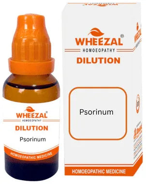 Wheezal Psorinum Dilution 10M bottle of 30 ml dilution