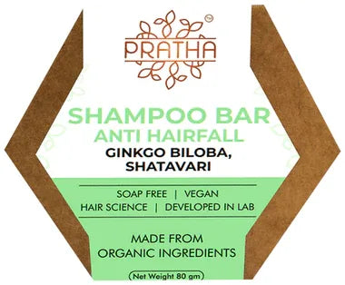 Pratha Shampoo Bar Ginkgo-Biloba & Shatavari box of 80 gm soap