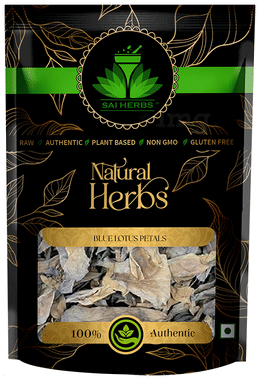 Sai Herbs Blue Lotus Petals packet of 500 gm pack
