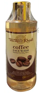 Khadi Herbal Coffee Face Wash bottle of 210 ml face wash