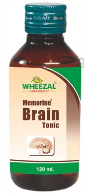 Wheezal Memorine Brain Tonic bottle of 120 ml tonic