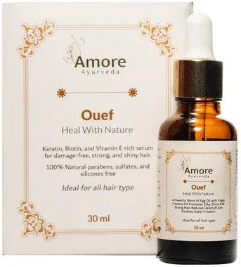 Amore Ayurveda Ouef bottle of 30 ml oil