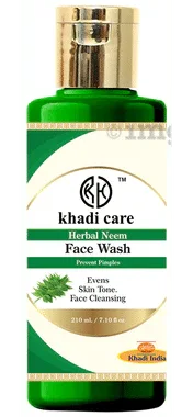 Khadi Care Herbal Neem Face Wash bottle of 210 ml face wash