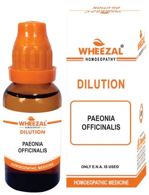 Wheezal Paeonia Officinalis Dilution 10M bottle of 30 ml dilution