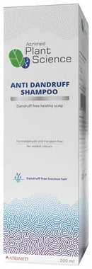 Atrimed Plant Science Anti Dandruff Shampoo bottle of 200 ml shampoo