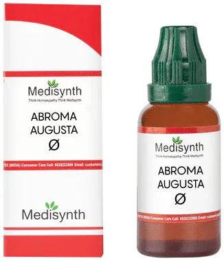Medisynth Abroma Augusta Q bottle of 30 ml mother tincture