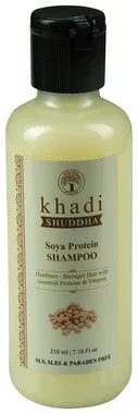 Khadi Shuddha Soya Protein Shampoo bottle of 210 ml shampoo