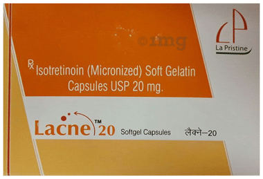 Lacne 20 Softgel Capsule strip of 10 soft gelatin capsules