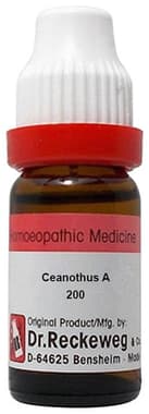 Dr. Reckeweg Ceanothus A Dilution 200 CH bottle of 11 ml dilution
