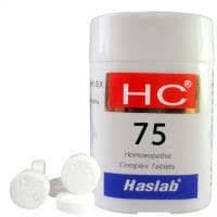 Haslab HC 75 Chamomilla Complex Tablet bottle of 20 gm tablet