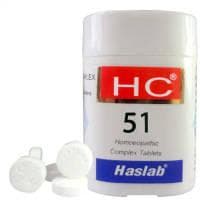Haslab HC 51 Purtussin Complex Tablet bottle of 20 gm tablet