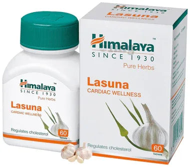 Himalaya Wellness Pure Herbs Lasuna Cardiac Wellness Tablet | For Healthy Cholesterol bottle of 60 tablets