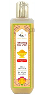 Khadi Veda Refreshing Ubtan Face Wash bottle of 200 ml face wash