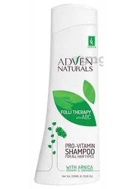 Adven Naturals Pro-Vitamin Shampoo bottle of 200 ml shampoo