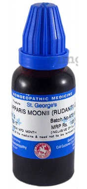 St. George’s Capparis Moonii (Rudanti) Mother Tincture Q bottle of 30 ml mother tincture