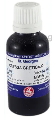 St. George’s Cressa Cretica Mother Tincture Q bottle of 30 ml mother tincture