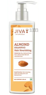 Jiva Ayurveda Almond Shampoo pump bottle of 200 ml shampoo