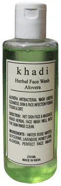 Khadi Herbal Aloevera Face Wash bottle of 210 ml face wash