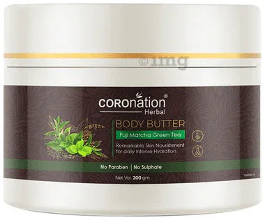 Coronation Herbal Fuji Matcha Green Tea Body Butter (200gm Each) jar of 1 pack