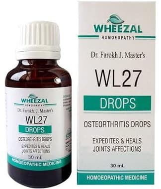 Wheezal WL27 Osteorthritis Drop bottle of 30 ml drop