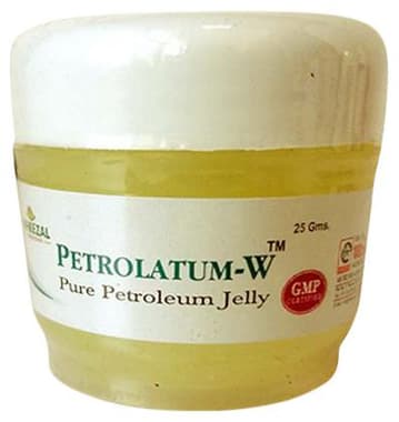 Wheezal Petrolatum-W Pure Petroleum Jelly jar of 25 gm jelly