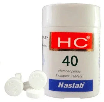 Haslab HC 40 Pulsatilla Complex Tablet bottle of 20 gm tablet