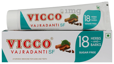 Vicco Vajradanti Ayurvedic Medicine for Healthy Gums and Teeth | Sugar Free tube of 160 gm toothpaste