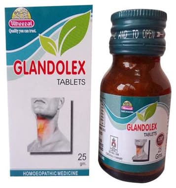 Wheezal Glandolex Tablet bottle of 25 gm tablet