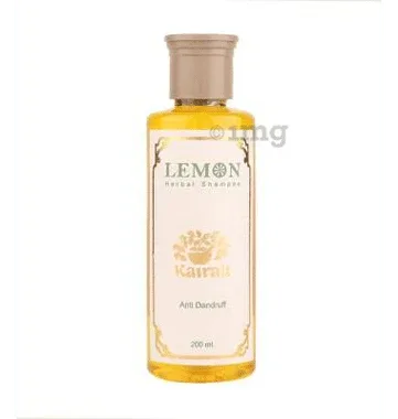 Kairali Herbal Lemon Shampoo bottle of 200 ml shampoo