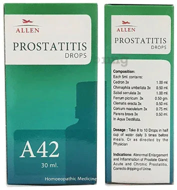 Allen A42 Prostatitis Drop bottle of 30 ml drop