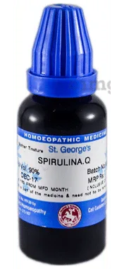 St. George’s Spirulina Mother Tincture Q bottle of 30 ml mother tincture