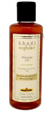 Khadi Meghdoot Massage Oil bottle of 210 ml oil