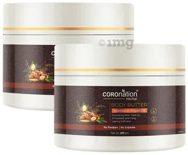 Coronation Herbal Moroccan Argan Oil Body Butter (200gm Each) combo pack of 2 packs