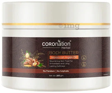 Coronation Herbal Moroccan Argan Oil Body Butter (200gm Each) jar of 1 pack